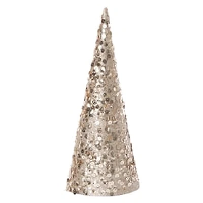 Sequin Cone Christmas Tree 11in