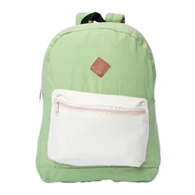 Color Block Canvas Backpack 15.5in