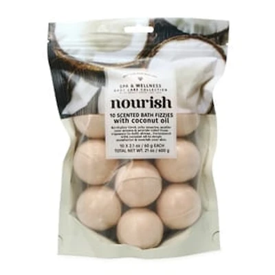 10-Count Scented Bath Fizzies With Coconut Oil