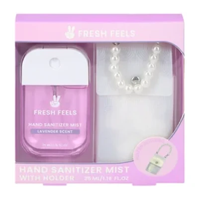 Fresh Feels Lavender Scent Hand Sanitizer Mist With Holder Set 1.18oz