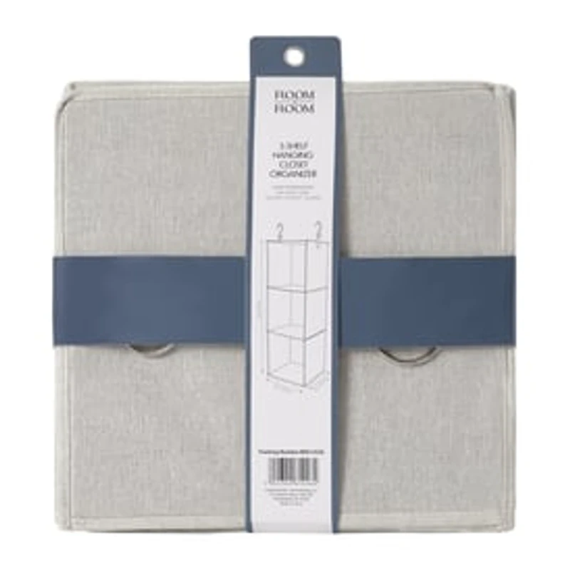 3-Shelf Hanging Closet Organizer