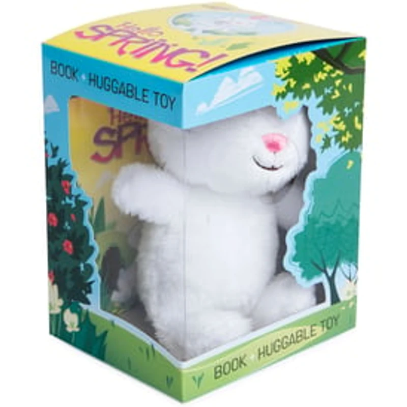 Hello Spring! Book & Huggable Plush Bunny Gift Set