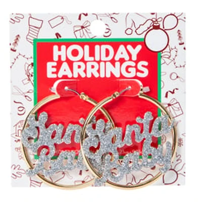 Holiday Earrings - 'santa Baby'