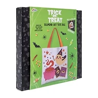 Grafix® Trick Or Treat Diamond Art Tote Bag Set