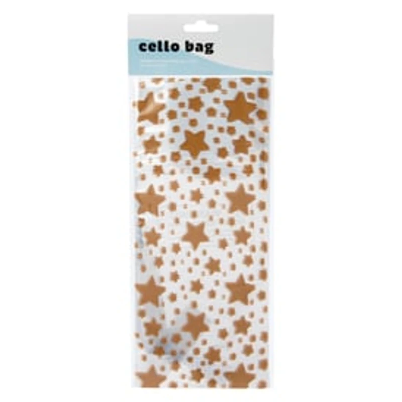 Party Favor Star Cello Bags 20-Count