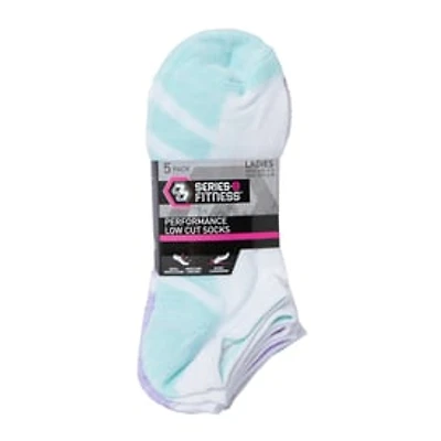 5-Pack Series 8 Fitness™ Ladies Performance Low-Cut Socks - Stripes