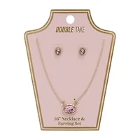 Round Necklace & Earring Set 16in