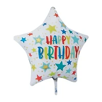 INFLATED Happy Birthday Star Standard Decorative Balloon