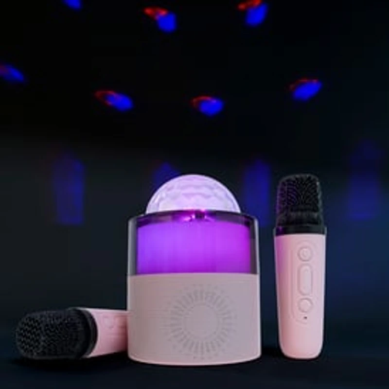 Karaoke Machine W/ 2 Mini Wireless Microphones