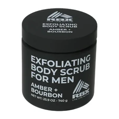 RBX Exfoliating Amber+Bourbon Body Scrub For Men 25.9oz