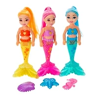 Mermaid Sisters Glow In The Dark Dolls 3-Count