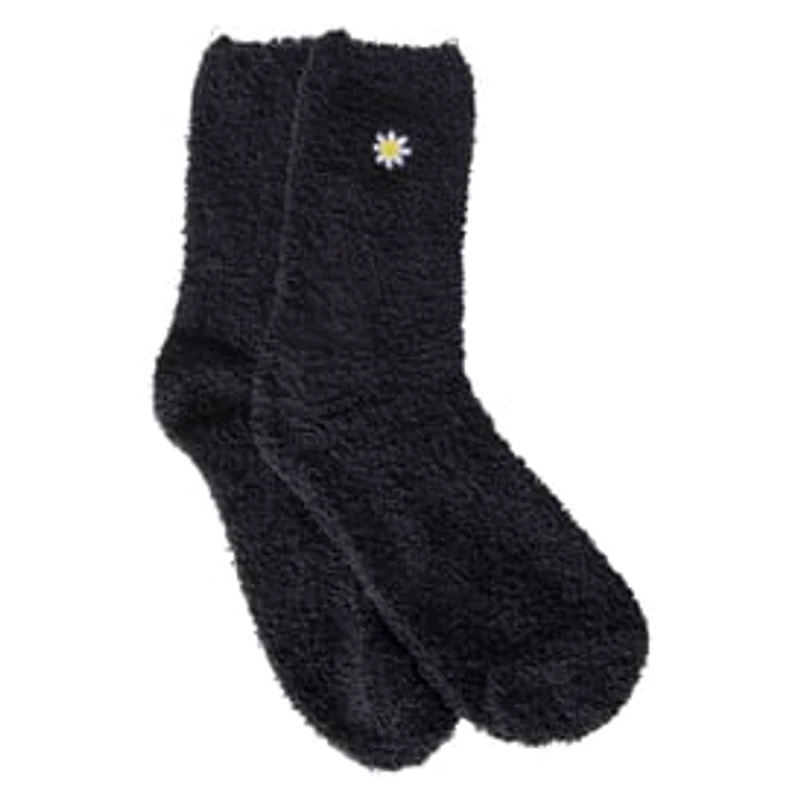 Ladies Embroidered Icon Cozy Boot Socks