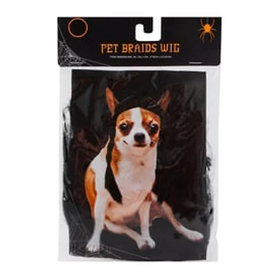 Braids Wig Halloween Pet Costume - XS/S