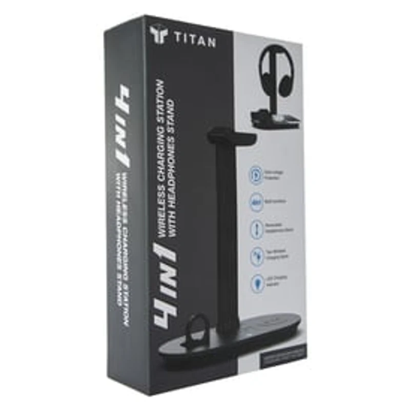 4-in-1 Headphone Stand With Wireless Charging Station