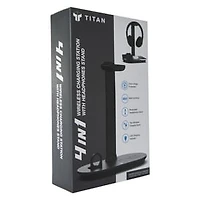 4-in-1 Headphone Stand With Wireless Charging Station