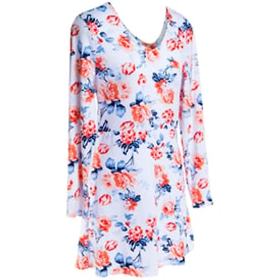 Juniors Skater Dress - White Floral
