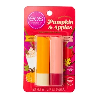 Eos® Limited Edition Pumpkin & Apples Lip Balm Stick 2-Pack