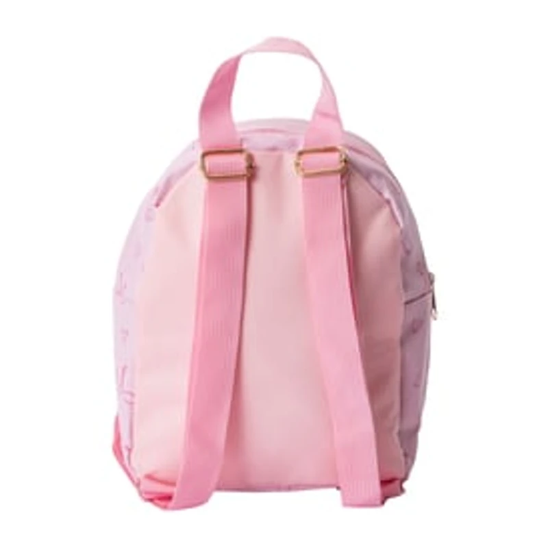 Printed Mini Backpack With Charm