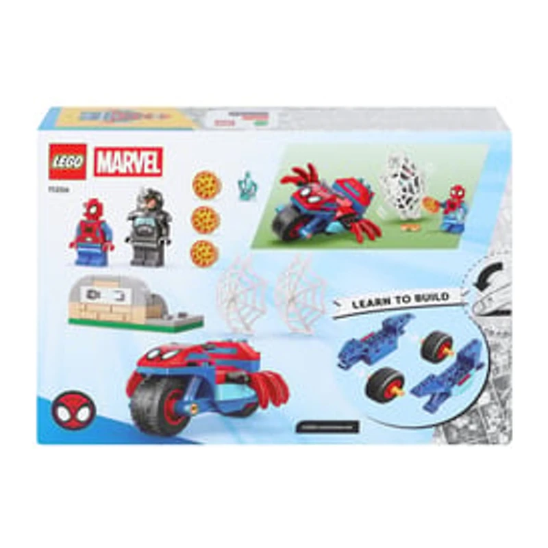 LEGO® Marvel Spidey & Amazing Friends Spidey On His Motorcycle Vs. Rhino Building Toy