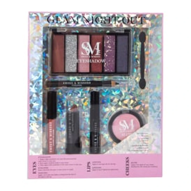 Smoke & Mirrors Glam Night Out Makeup Kit 7-Piece