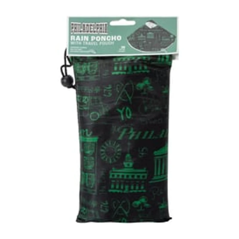 Philadelphia Rain Poncho With Travel Pouch