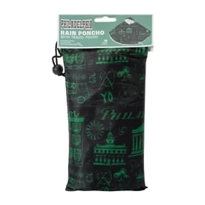 Philadelphia Rain Poncho With Travel Pouch
