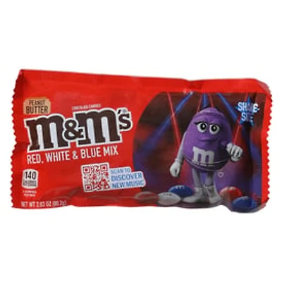 Peanut Butter M&M’S® Red White & Blue Share Size 2.83oz