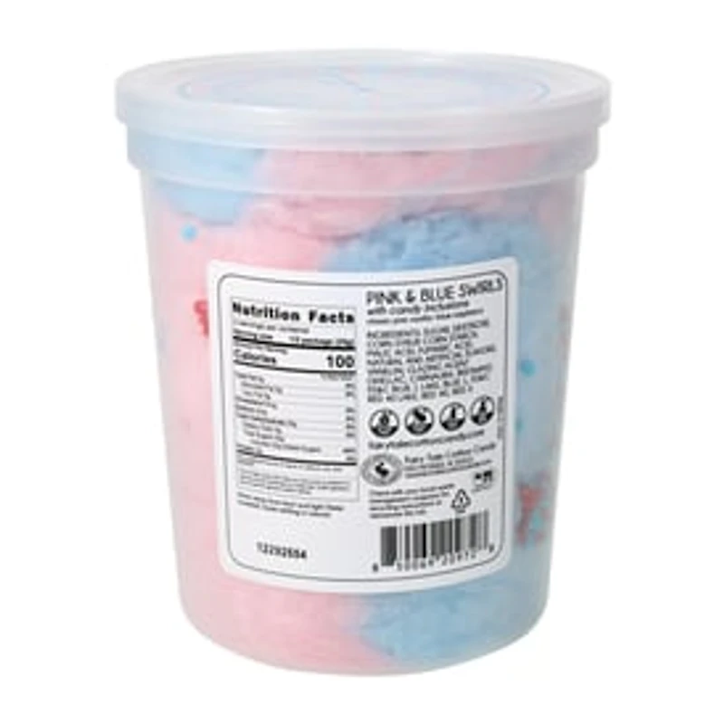 Pink & Blue Swirls Cotton Candy Tub