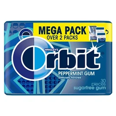 Wrigley's Orbit® Peppermint Sugar Free Gum Mega Pack 30-Count