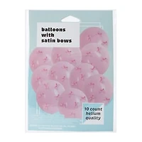 Balloons With Satin Bows 10-Count