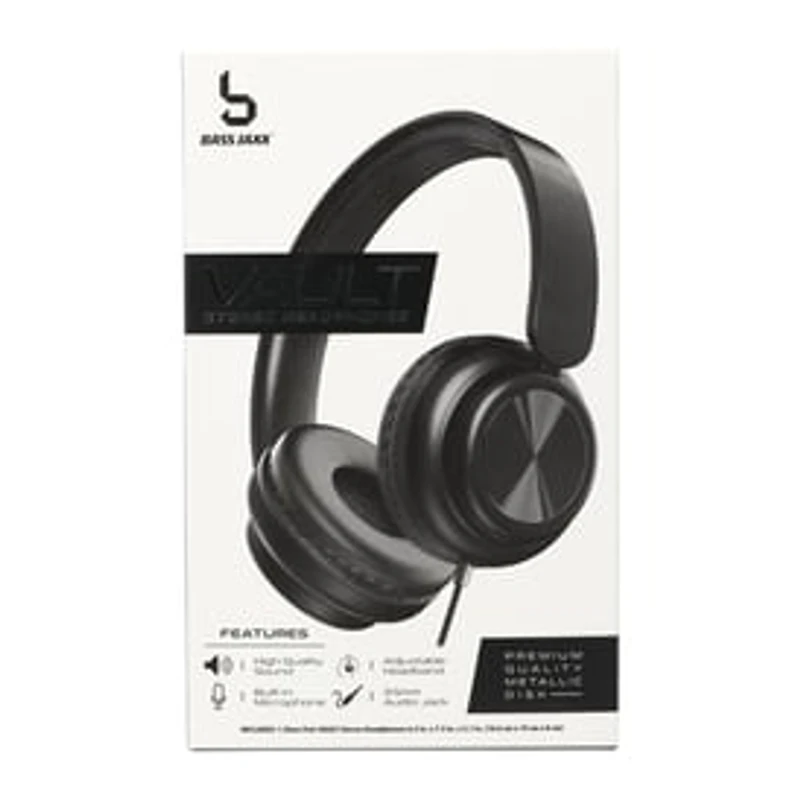 Vault Wired Stereo Headphones With Mic