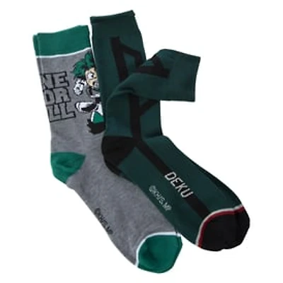 2-Pack My Hero Academia™ Mens Crew Socks