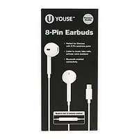 8-Pin Earbuds w/ Mic For iPhone® & iPad®