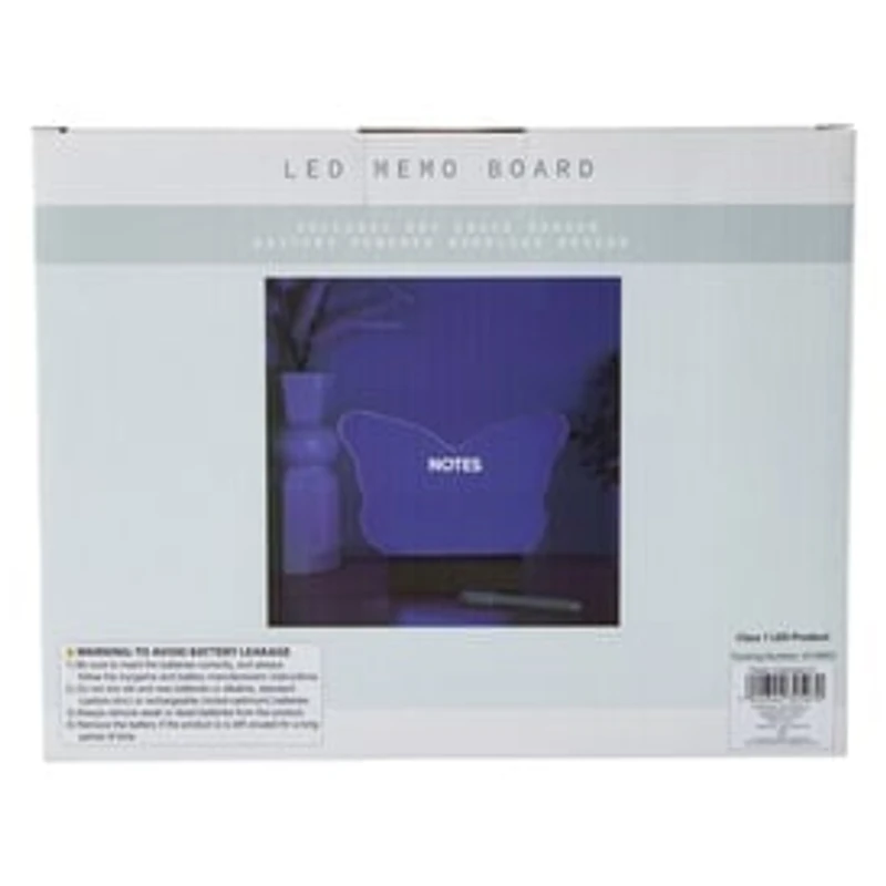 LED Dry Erase Memo Board 8.86in x 7in