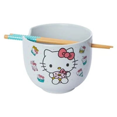 Hello Kitty® Ceramic Bowl With Chopsticks