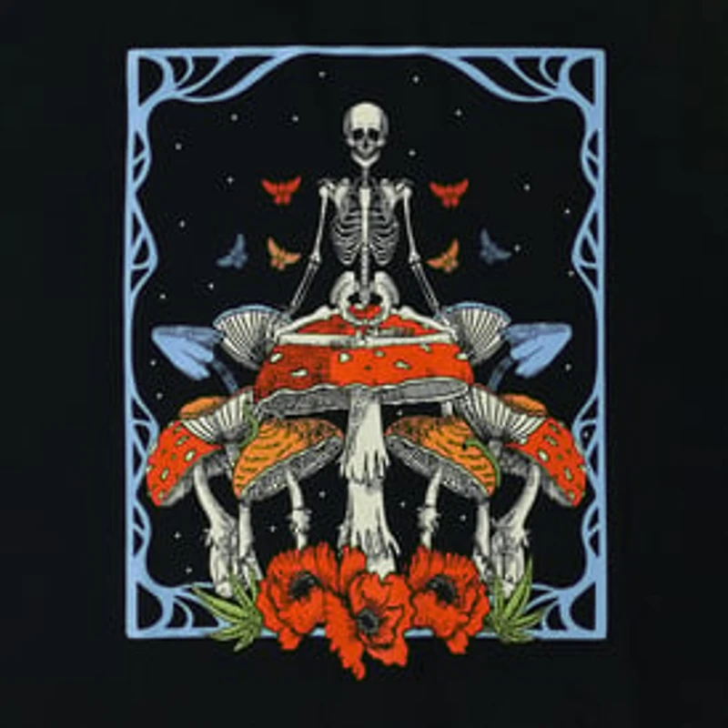 Mushroom Skeleton Graphic Tee
