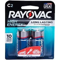 Rayovac® High Energy™ C Batteries 2-Pack