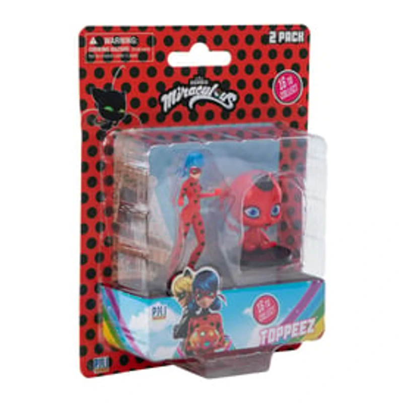 Toppeez™ Miraculous: Tales of Ladybug and Cat Noir Figures 2-Pack (Styles May Vary)
