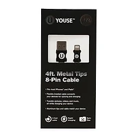 4ft 8-Pin Charging Cable For iPhone® & iPad®