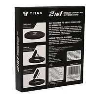 2 in 1 Wireless Charging Pad & Phone Stand