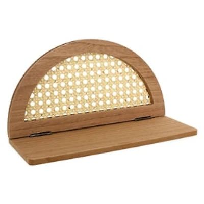 Foldable Rattan Shelf 4in x 11in
