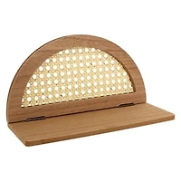 Foldable Rattan Shelf 4in x 11in