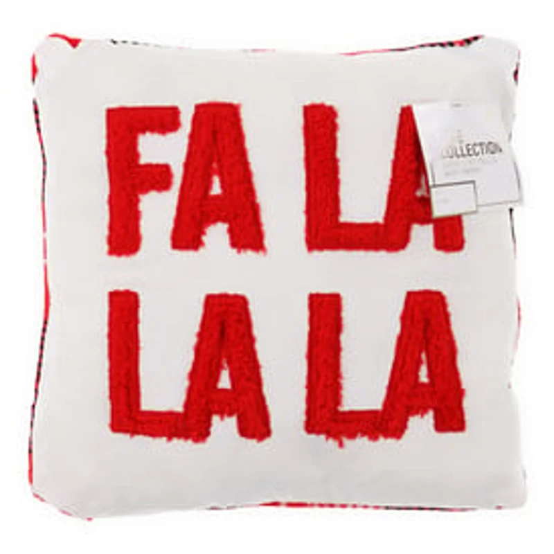 Holiday Plaid Throw Pillow 16in x