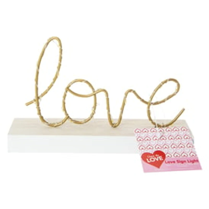 Script 'Love' LED Light