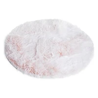 Round Faux Fur Accent Rug 2.5ft