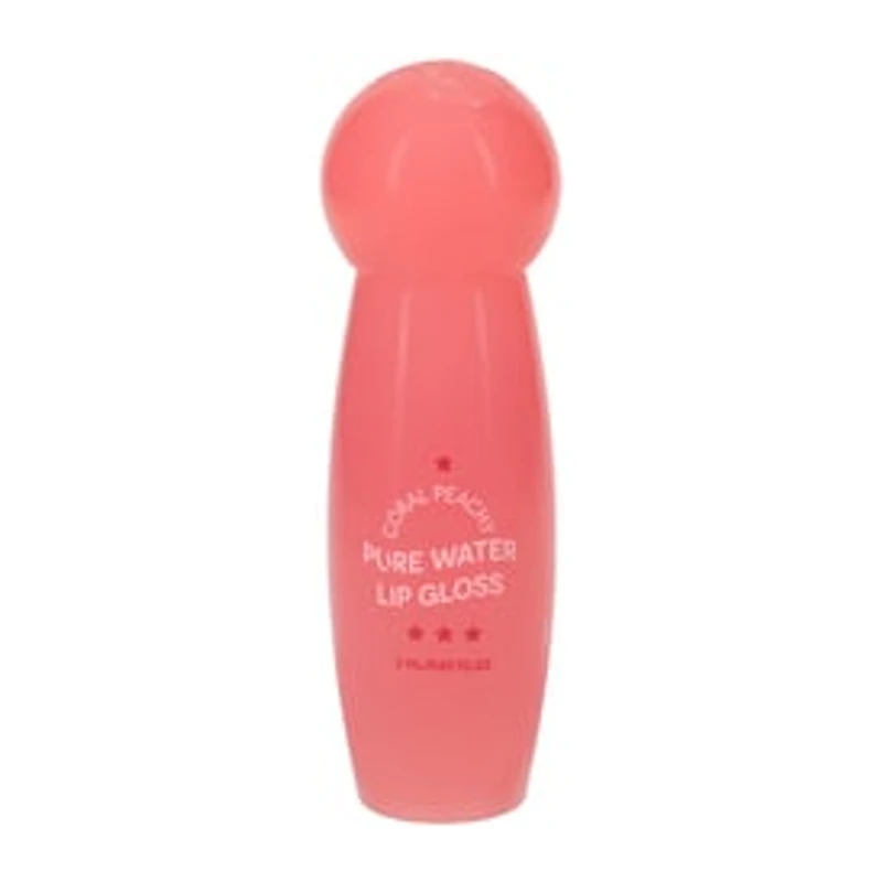 Coral Peachy Pure Water Lip Gloss 0.06oz