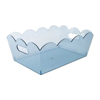 Scallop Plastic Storage Bin