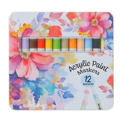 Acrylic Paint Markers 12-Pack