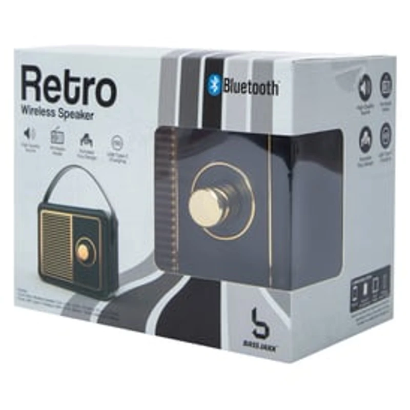 Retro Wireless Speaker With Fm Radio