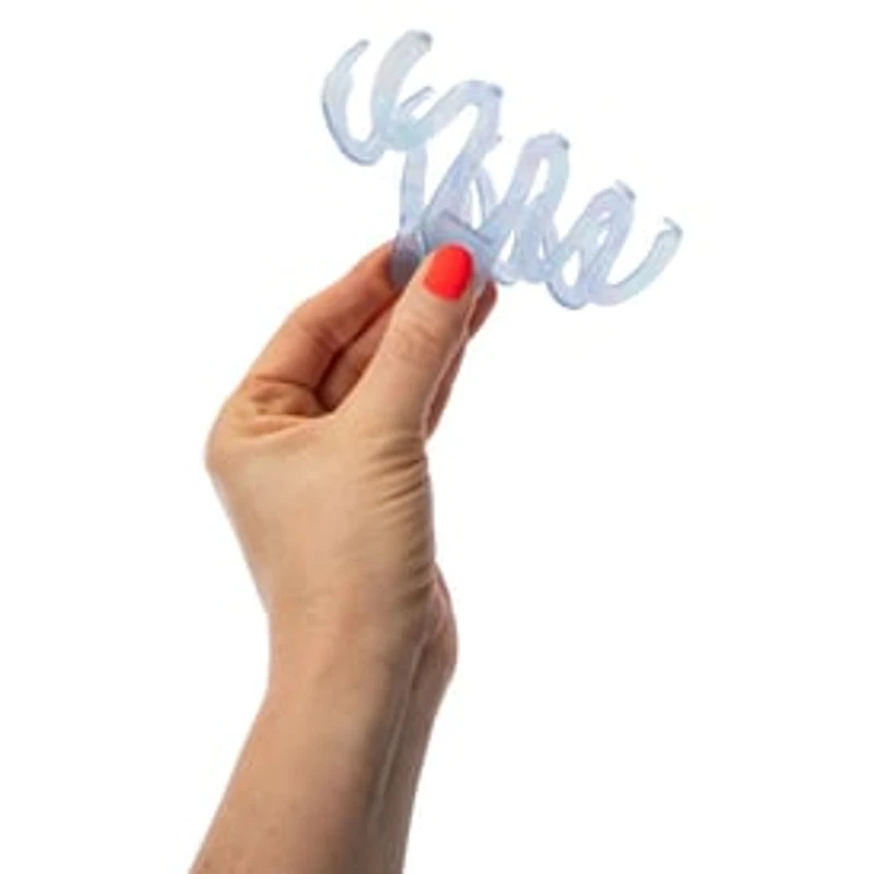 Marble Wavy Claw Clip